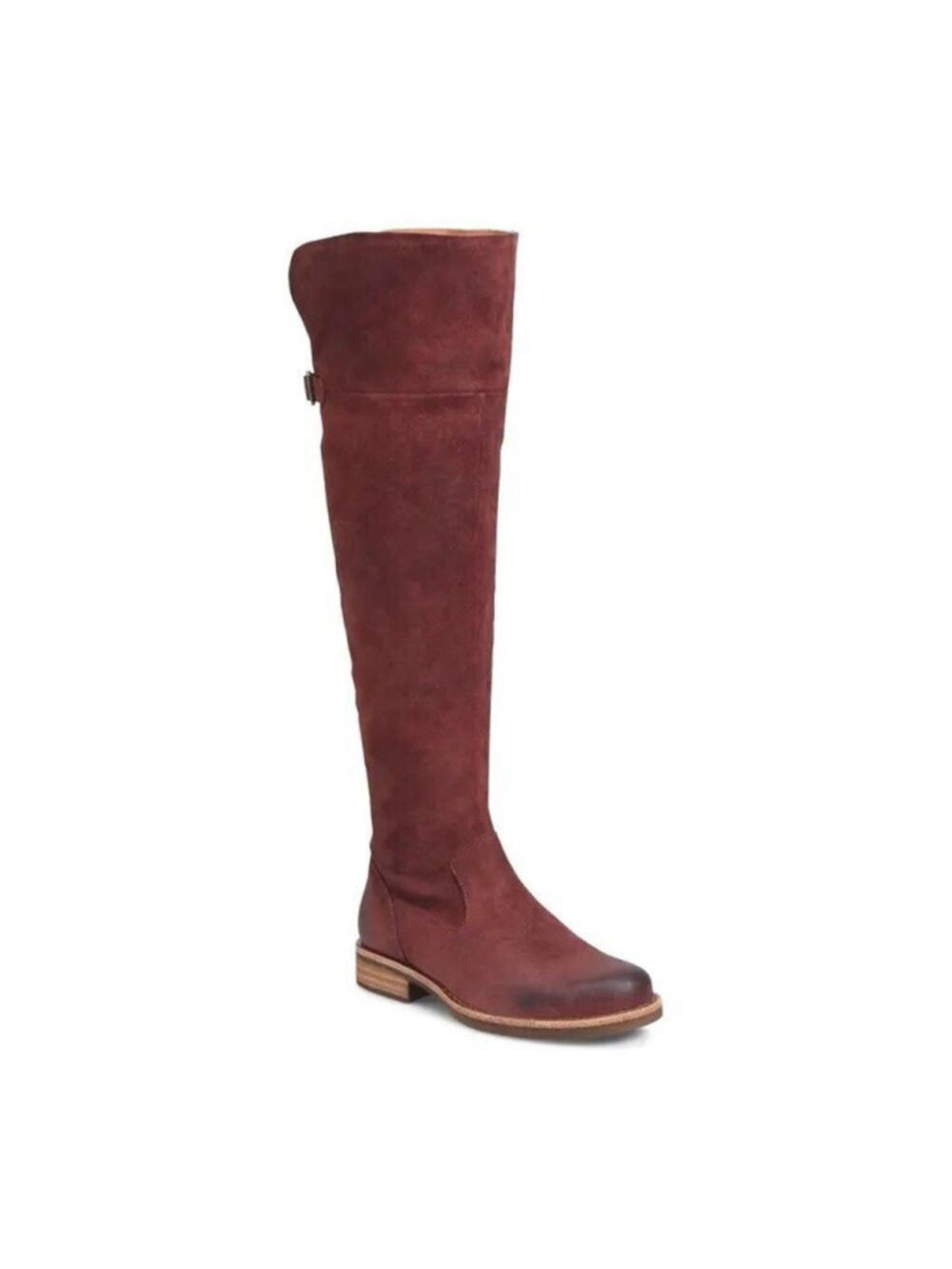 Kork-Ease Addison Over the Knee Suede Campus Riding Boot Rust 7 Distressed NEW!